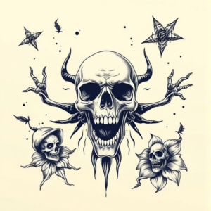 Top View Horror Tattoo