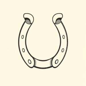 Top View Horseshoe Tattoo