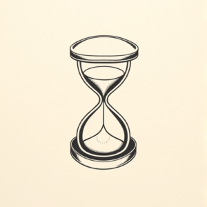 Top View Hourglass Tattoo