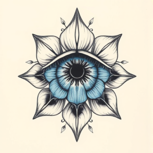 Top View Iris Tattoo