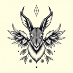 Top View Jackalope Tattoo