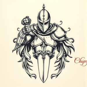 Top View Knight Tattoo