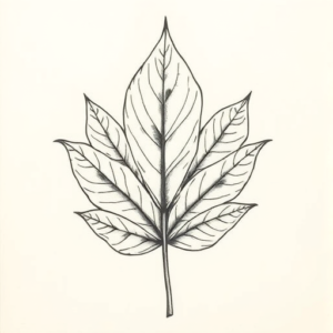 Top View Leaf Tattoo