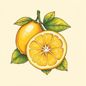 Top View Lemon Tattoo