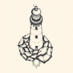 Top View Lighthouse Tattoo