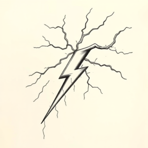 Top View Lightning Tattoo