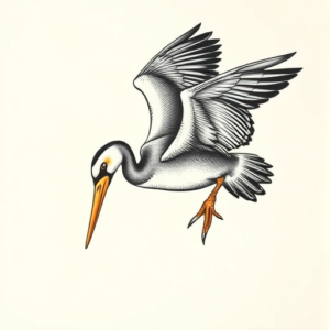 Top View Loon Tattoo