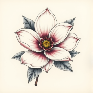 Top View Magnolia Tattoo