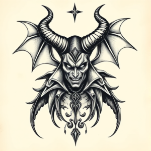 Top View Maleficent Tattoo