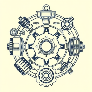 Top View Mechanic Tattoo