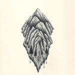Top View Mountain Tattoo