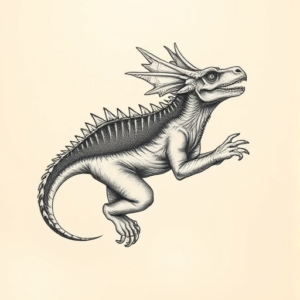 Top View Mythosaur Tattoo