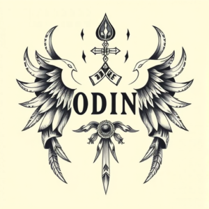 Top View Odin Tattoo
