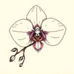 Top View Orchid Tattoo