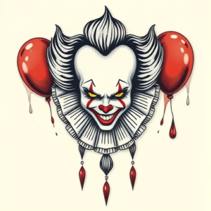 Top View Pennywise Tattoo
