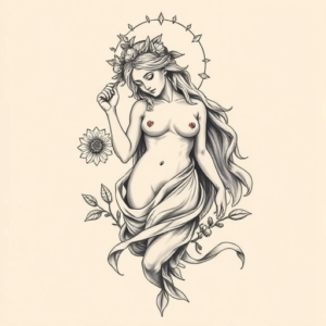 Top View Persephone Tattoo