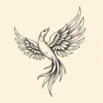 Top View Phoenix Tattoo