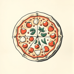 Top View Pizza Tattoo
