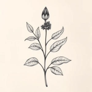 Top View Plant Tattoo