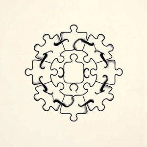 Top View Puzzle Tattoo