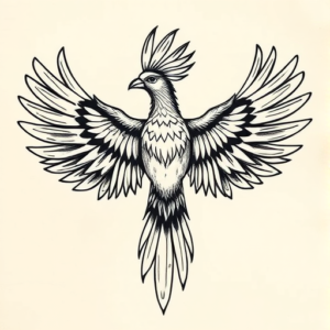 Top View Quetzal Tattoo