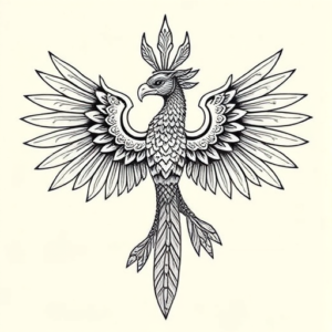 Top View Quetzalcoatl Tattoo