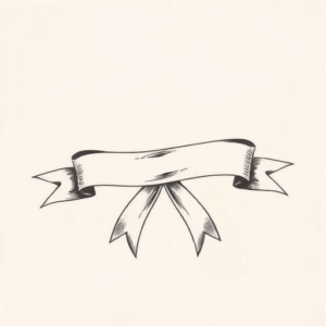 Top View Ribbon Tattoo
