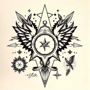 Top View Rockstar Tattoo