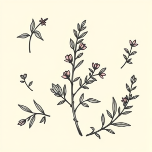 Top View Rosemary Tattoo