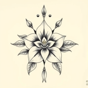 Top View Sampaguita Tattoo