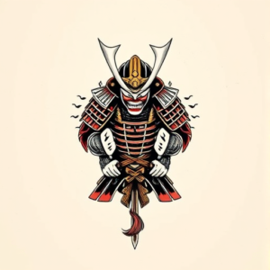 Top View Samurai Tattoo