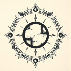 Top View Saturn Tattoo