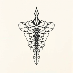 Top View Scale Tattoo