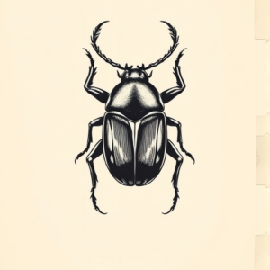 Top View Scarab Tattoo