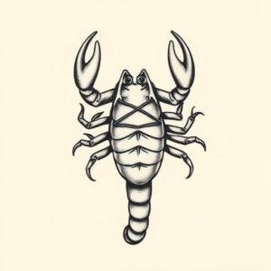 Top View Scorpio Tattoo