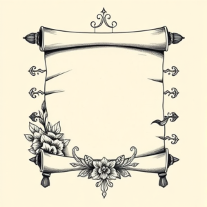 Top View Scroll Tattoo