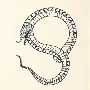 Top View Serpent Tattoo