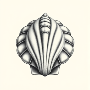 Top View Shell Tattoo