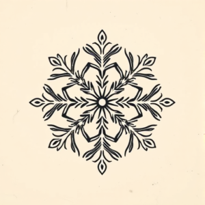 Top View Snowflake Tattoo