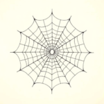 Top View Spiderweb Tattoo