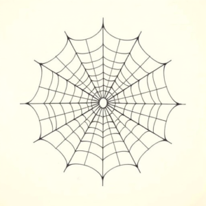 Top View Spiderweb Tattoo