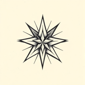 Top View Star Tattoo