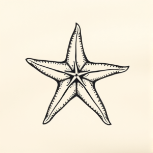 Top View Starfish Tattoo