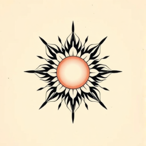 Top View Sunrise Tattoo