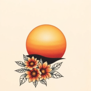 Top View Sunset Tattoo