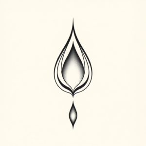 Top View Teardrop Tattoo