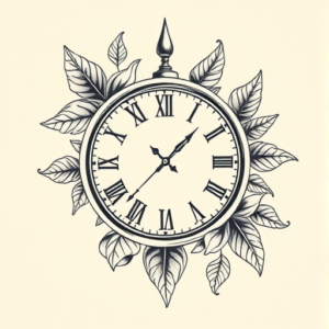 Top View Time Tattoo