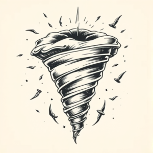 Top View Tornado Tattoo