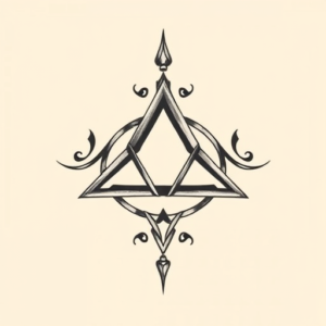 Top View Triquetra Tattoo
