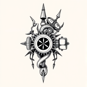 Top View Turbo Tattoo